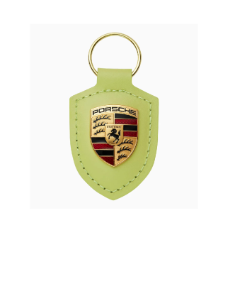 Porsche Crest Keyring - Yellow Metallic